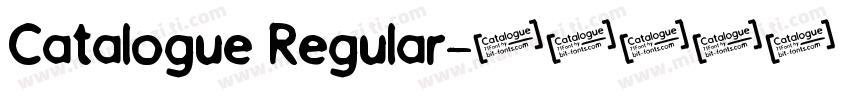 Catalogue Regular字体转换